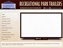 Tablet Screenshot of fairmontparktrailers.com